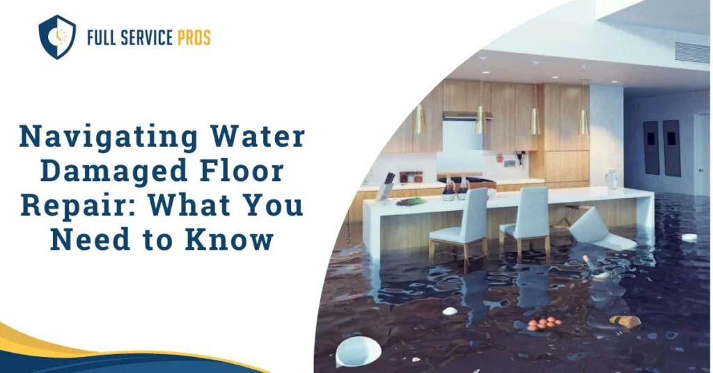 water damaged floor repair