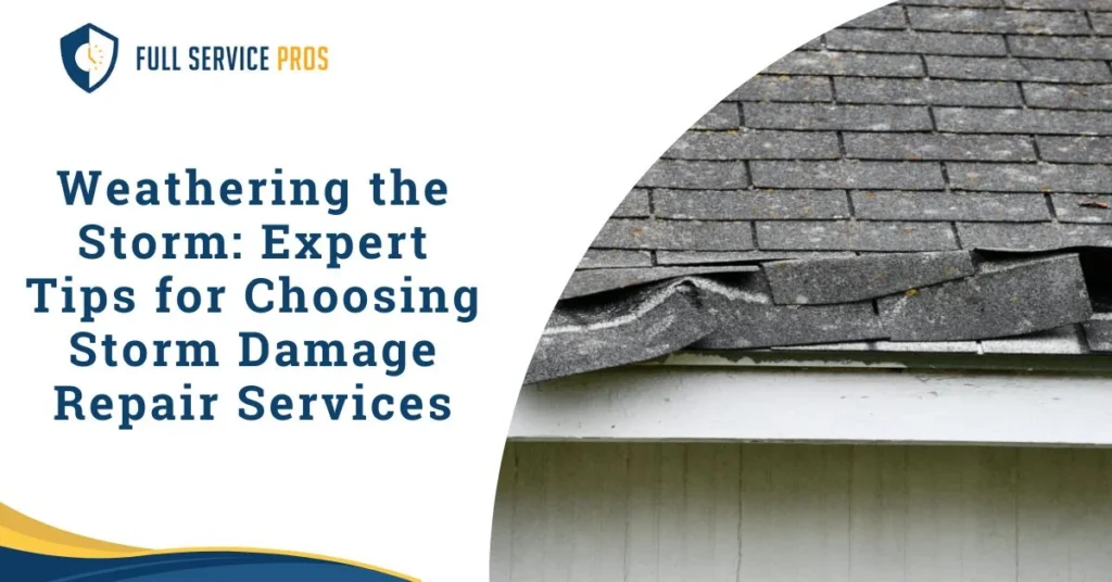 storm damage repair services