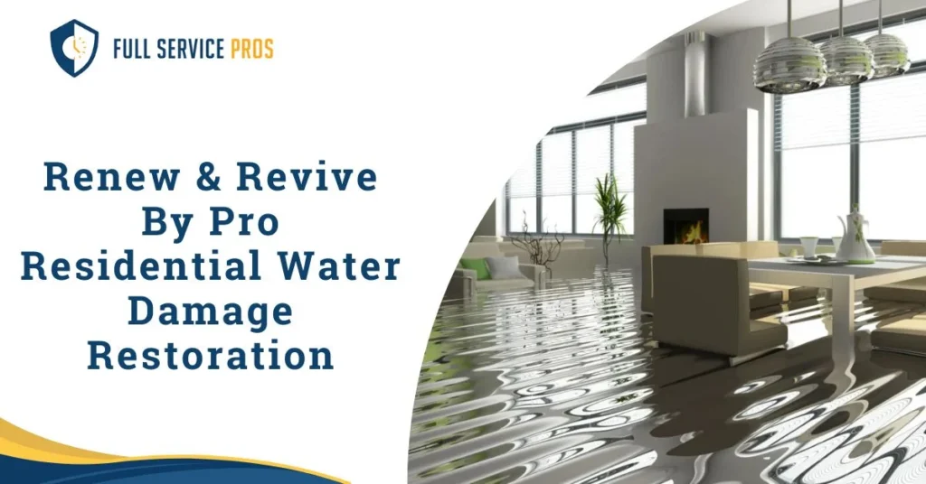 Residential Water Damage Restoration